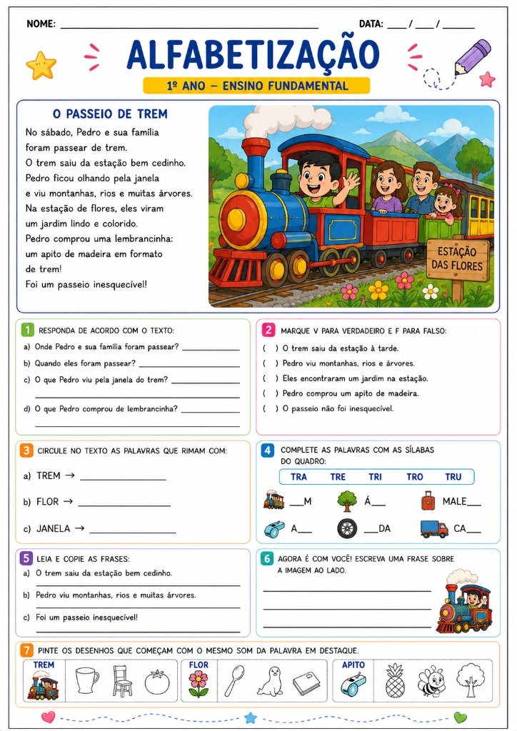 Página de exemplo: A Abelhinha Zuzu